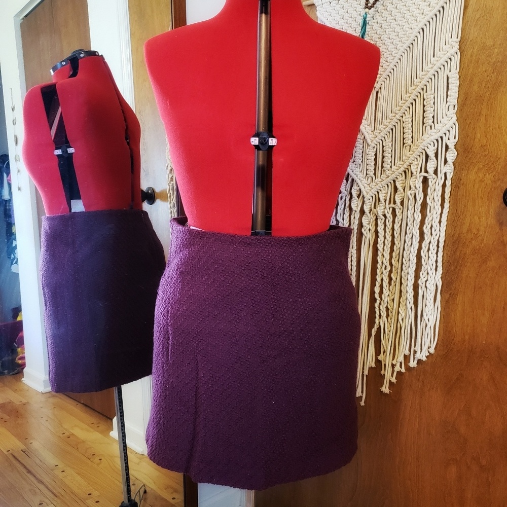 Loft Wool Blend Pencil Skirt